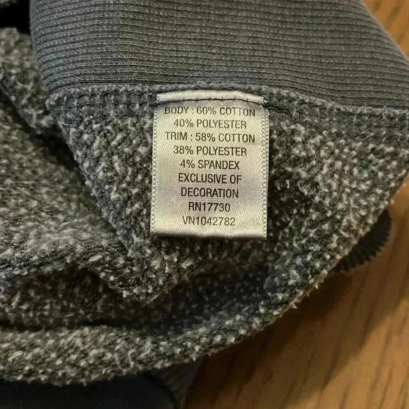 Converse All Star crew distressed washed out sweater blue Small - Picture 8 of 8